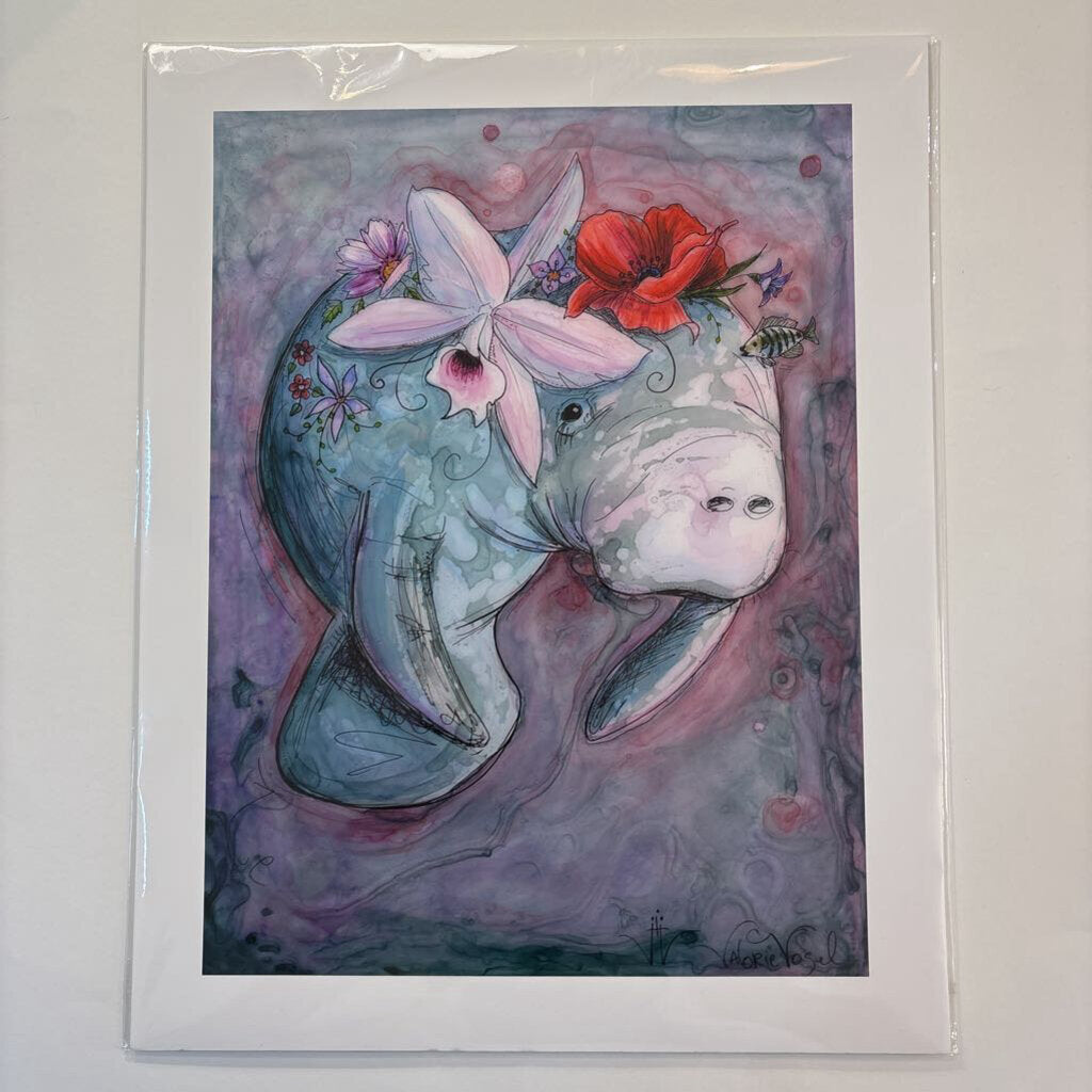 Manatee, Orchid & Poppy