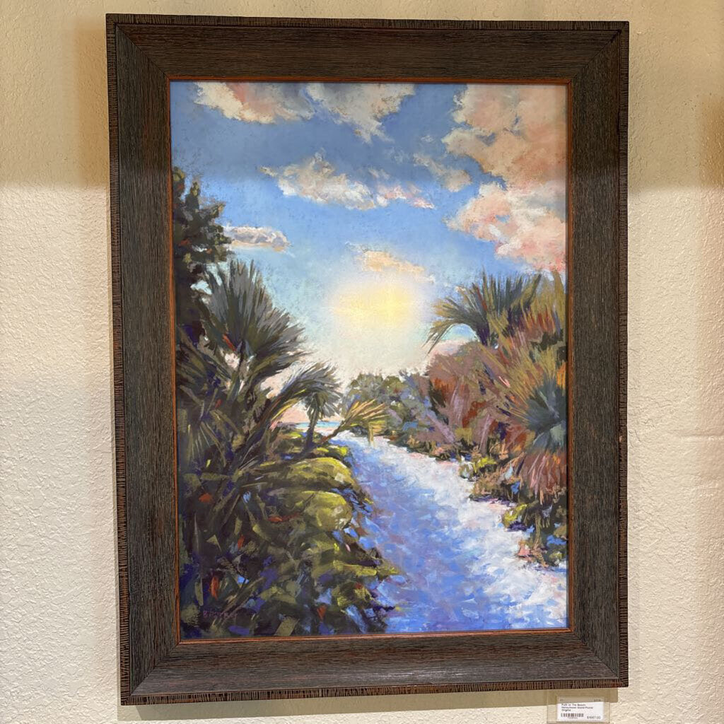 Path to The Beach-Honeymoon Island-Pastel Original