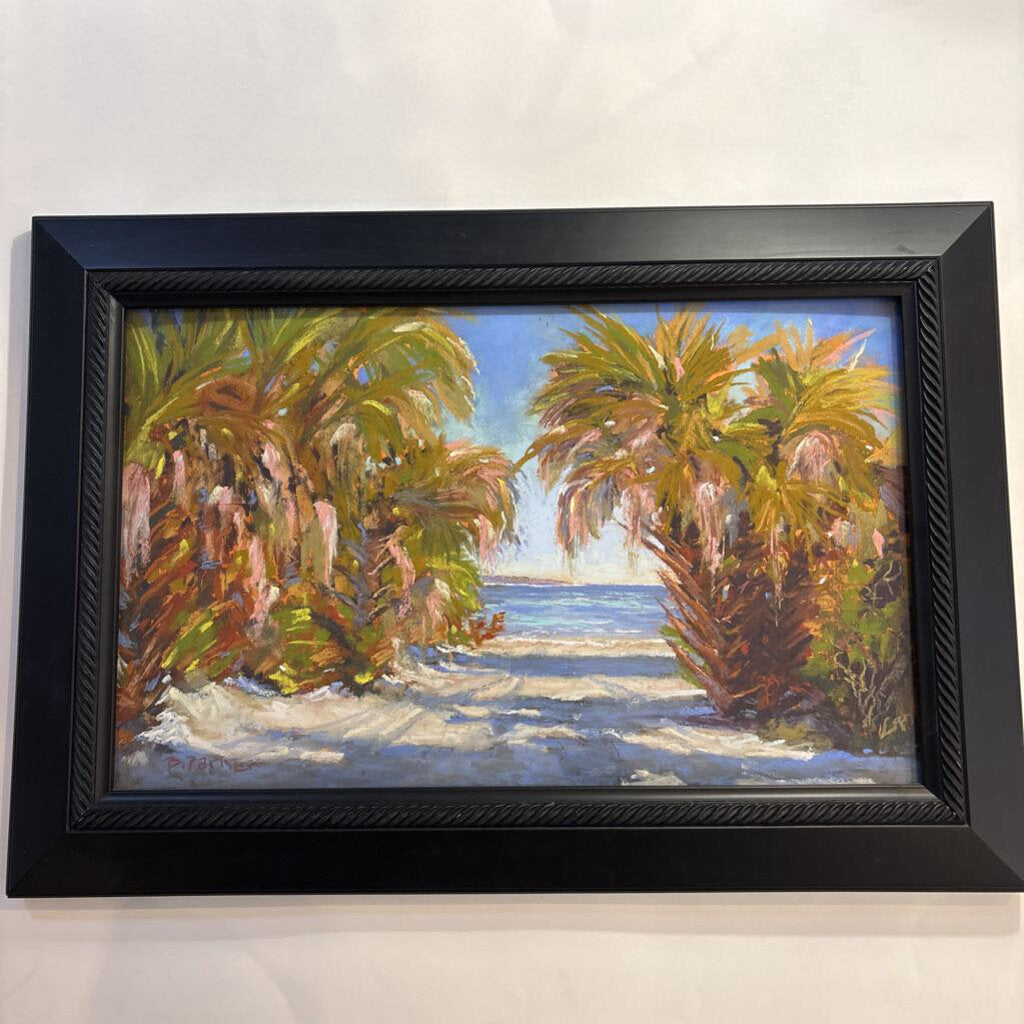Back Path to the Sound-Honeymoon Island-Pastel Original
