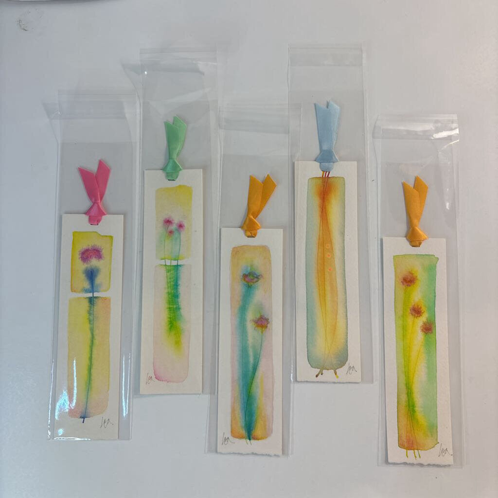 Lea- Mixed Media Bookmark -Original
