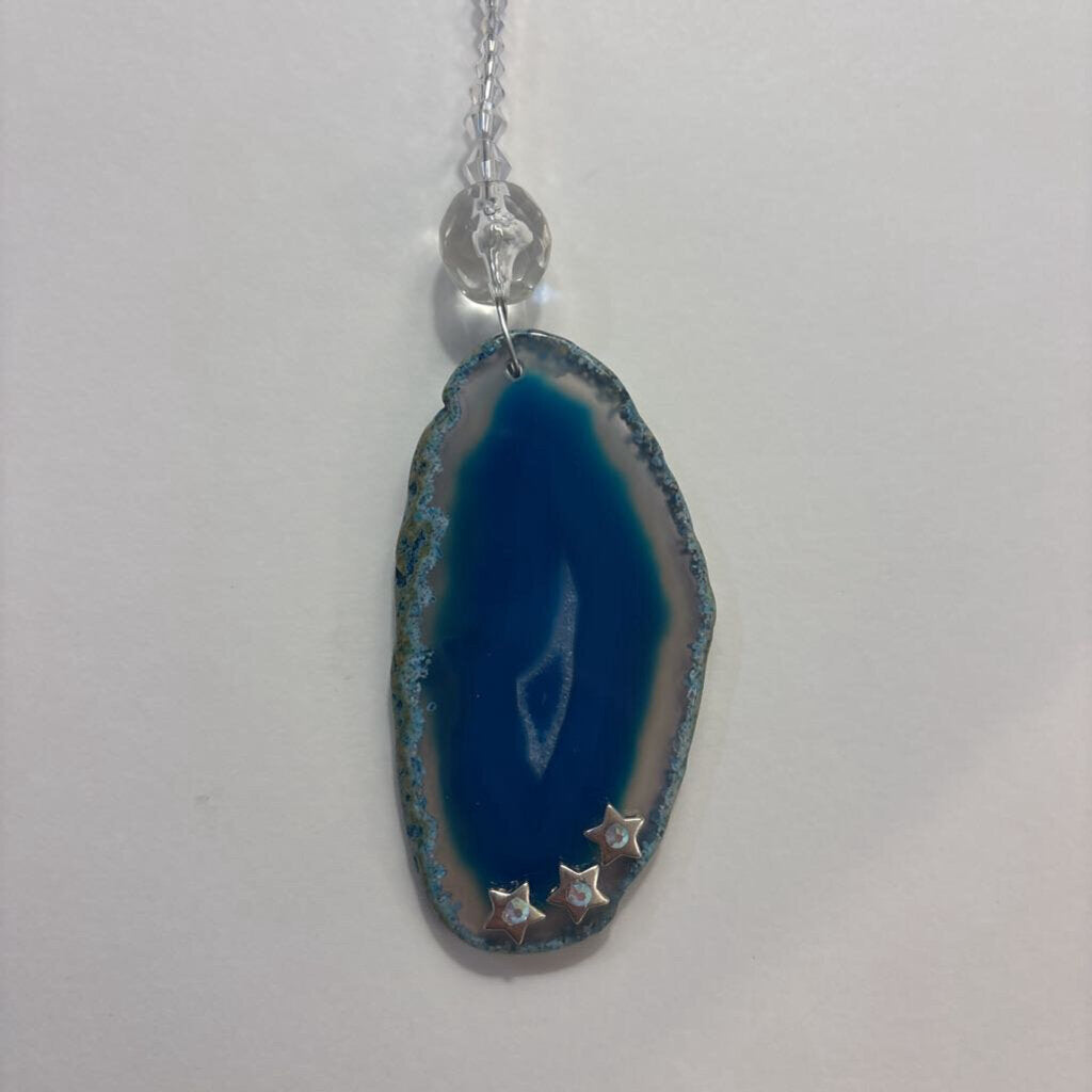 Handcrafted Agate Slice Suncatcher