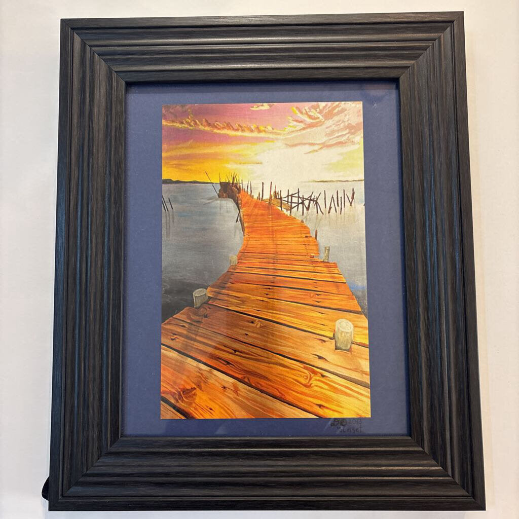 Dock in Peru- Framed Print