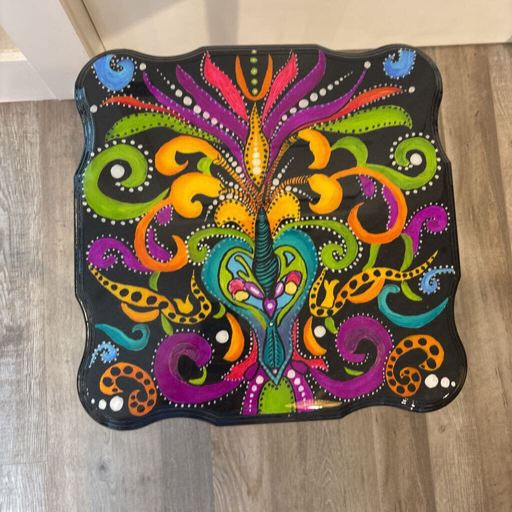 Hand Painted Plant Stand