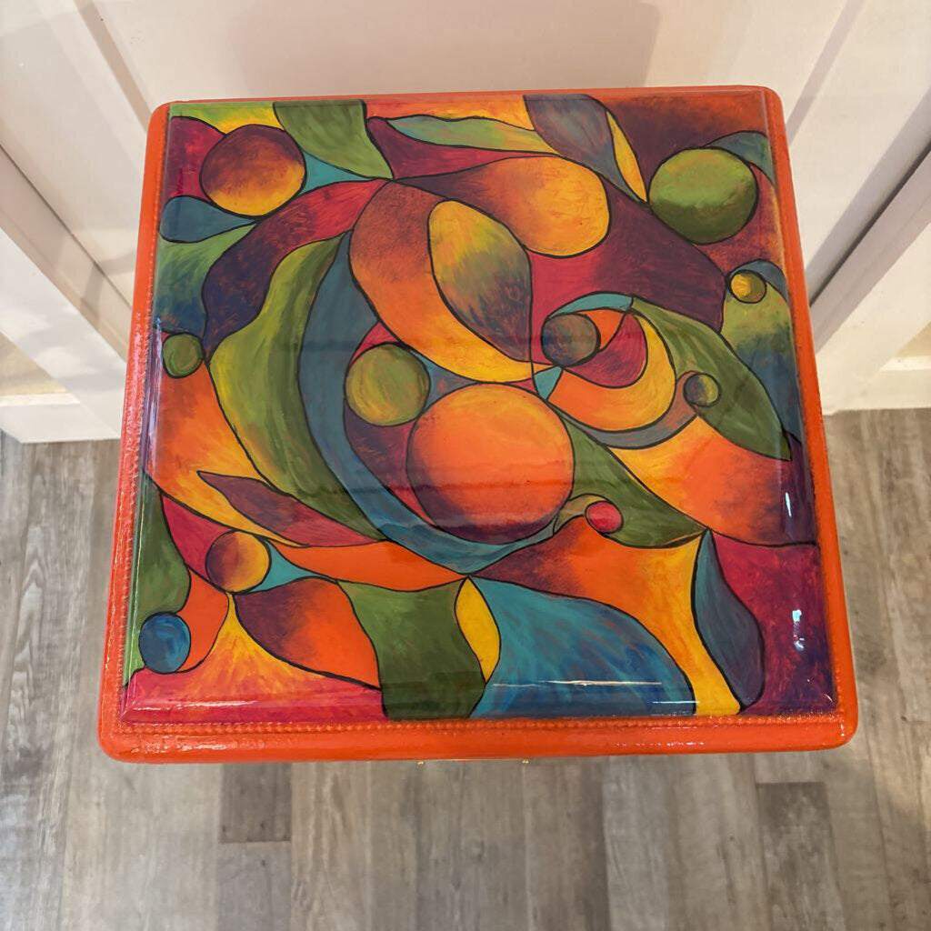 Hand Painted Accent Table