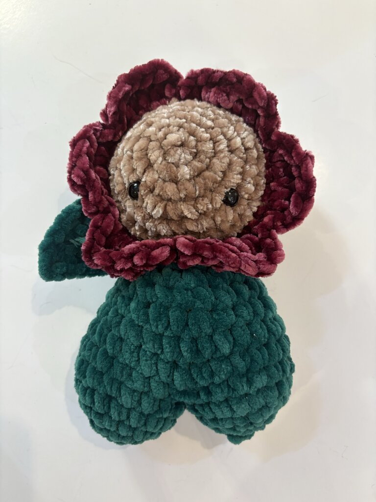 Handmade Crafty Critter- Chenille Flower