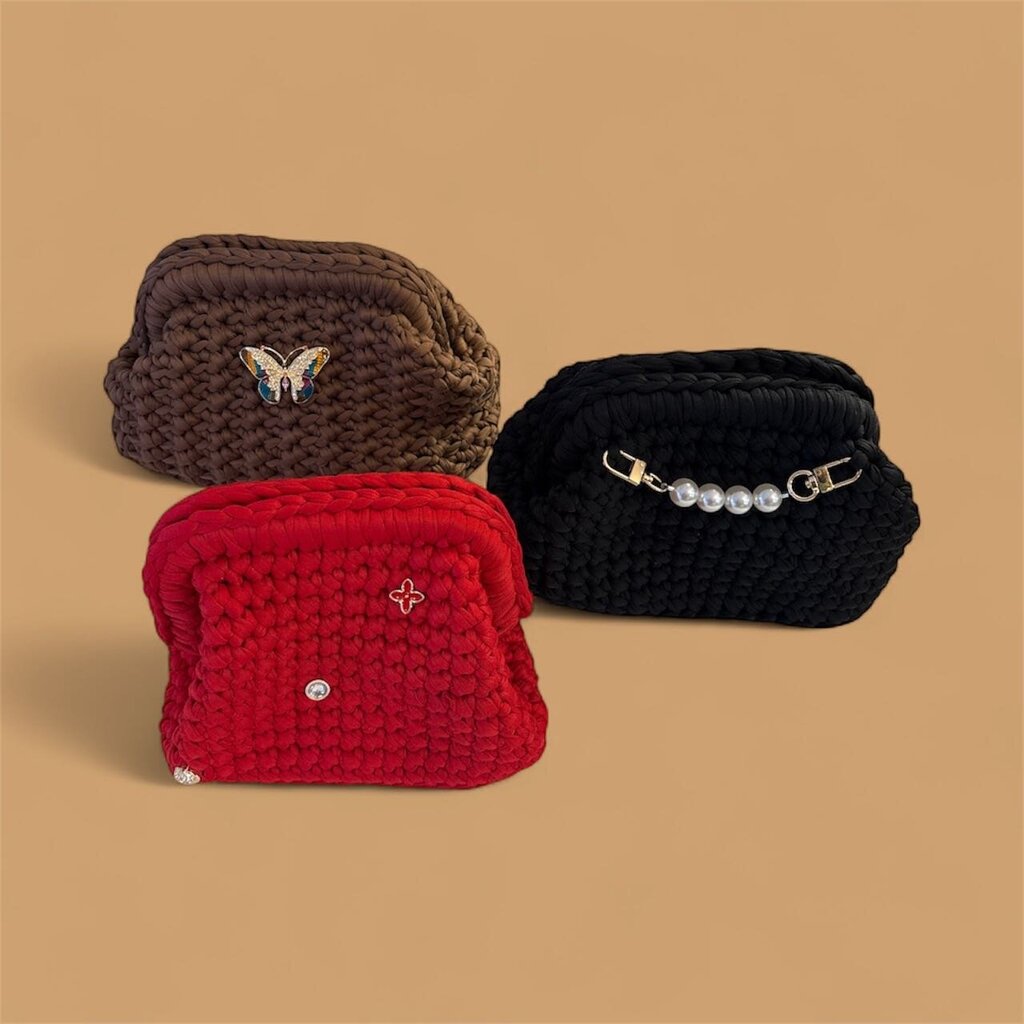 Handmade Crochet Bag- Sm Clutch