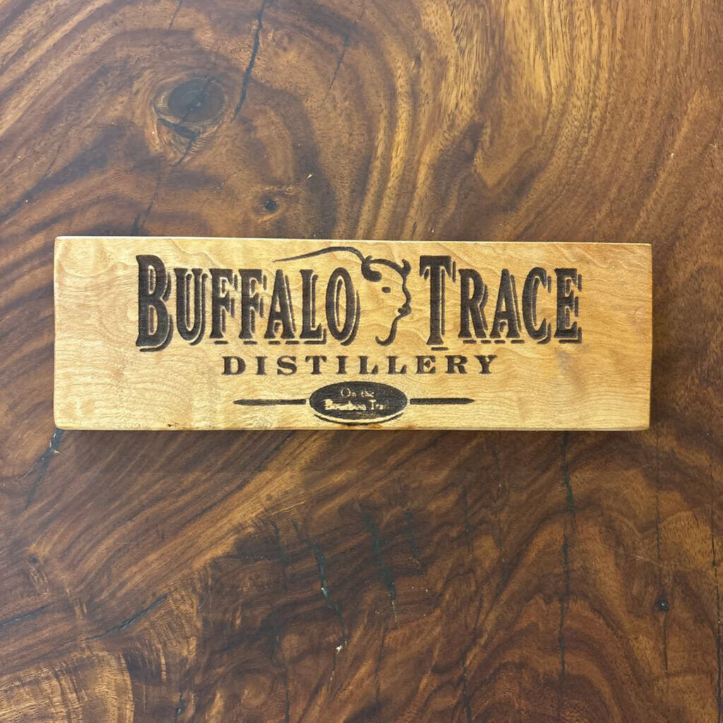 Buffalo Trace Cedar Sign