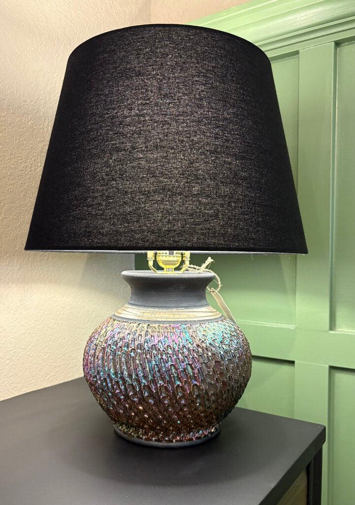 Raku Art Pottery Table lamp