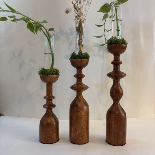 Wood Candle Stick Propagation Station