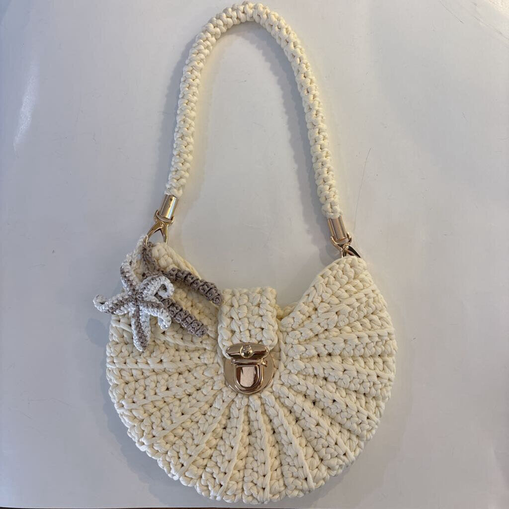 Handmade Shell Latch Crochet Bag