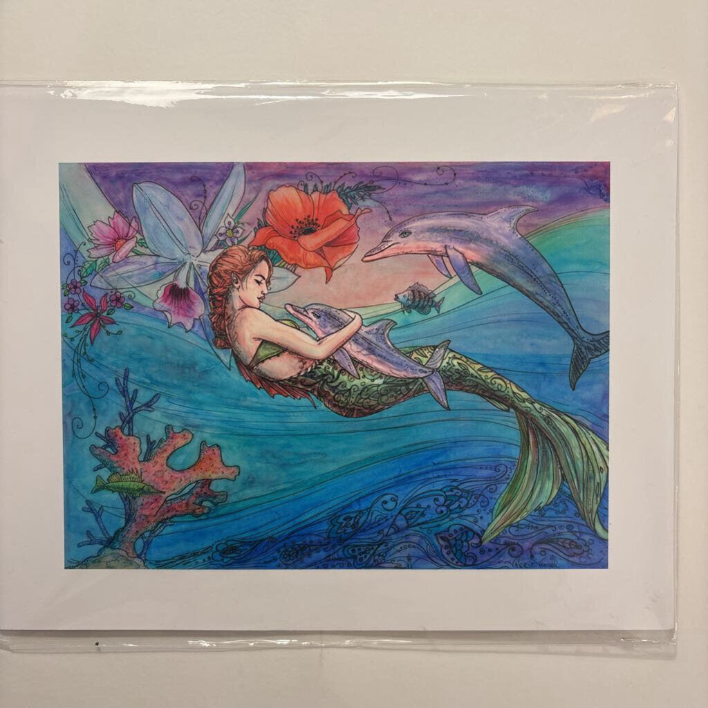 Mermaid Dreams w/Dolphin