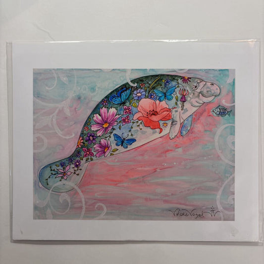 Wildflower Manatee w/Pop & Butterfly