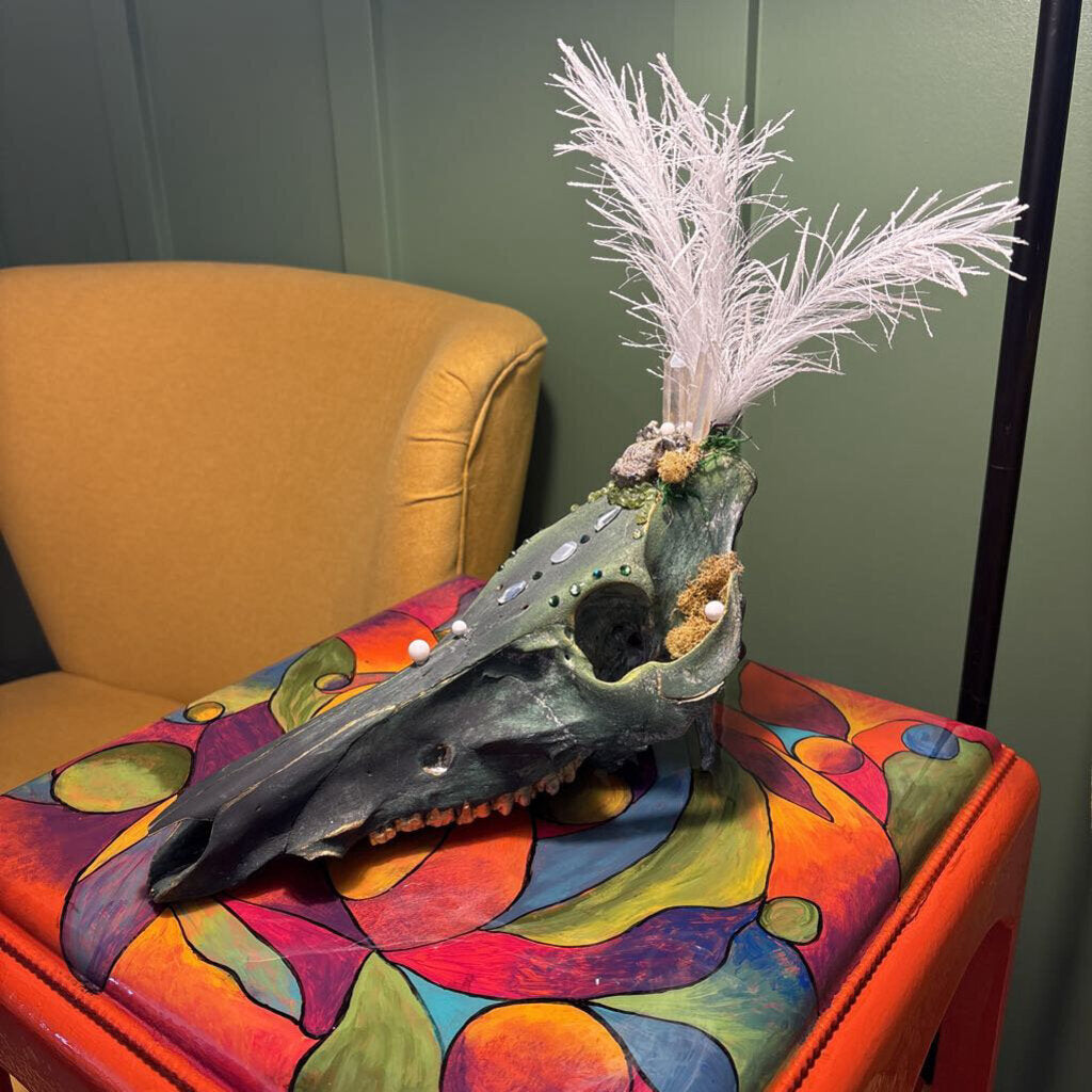 Adorned Wild Boar Skull