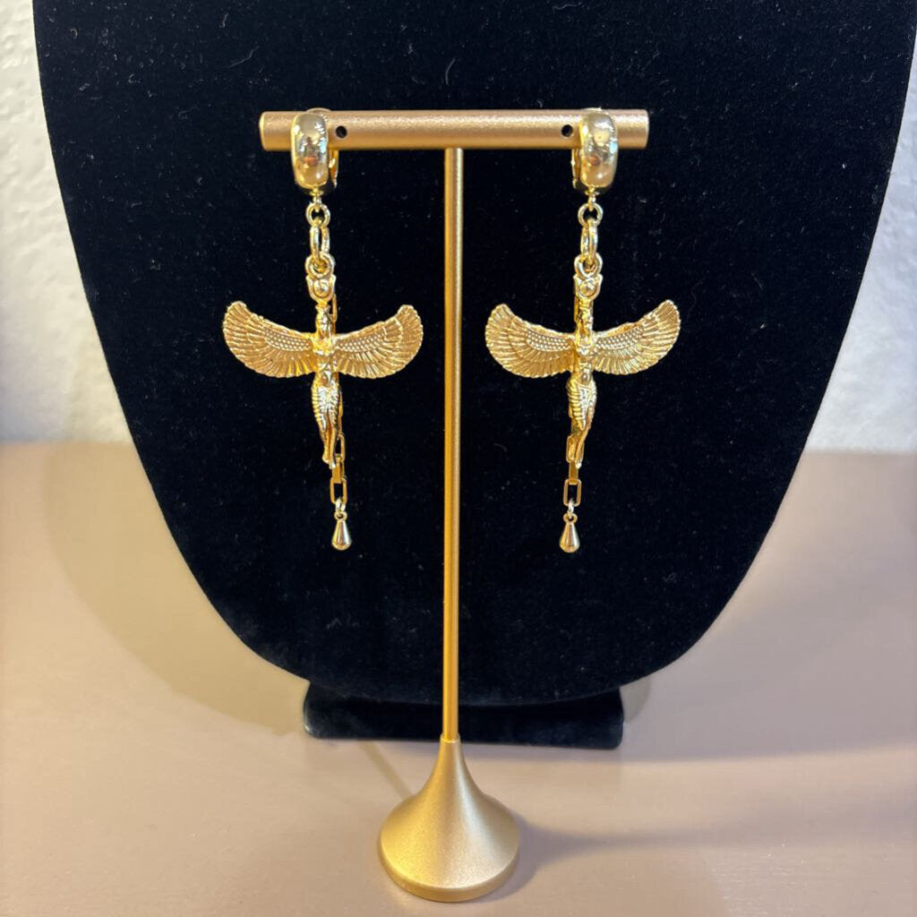 Gold Isis Earrings
