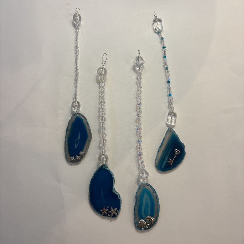 Handcrafted Agate Slice Suncatcher