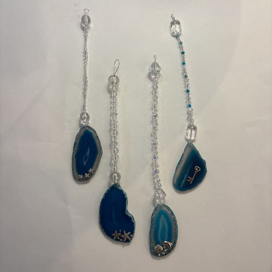 Handcrafted Agate Slice Suncatcher