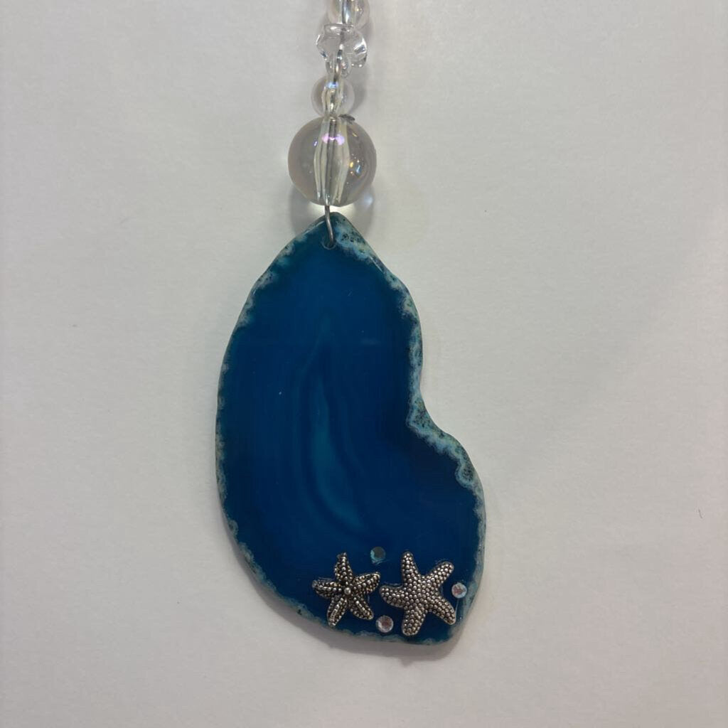 Handcrafted Agate Slice Suncatcher