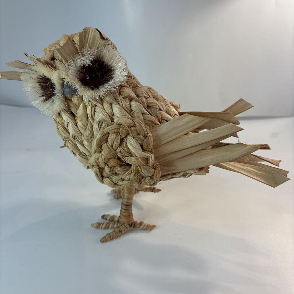 Handcrafted Raffia Woodland Owl