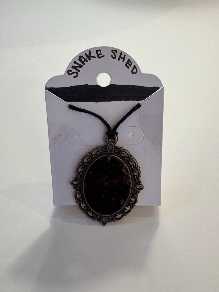 Snake Shed Pendant Necklace