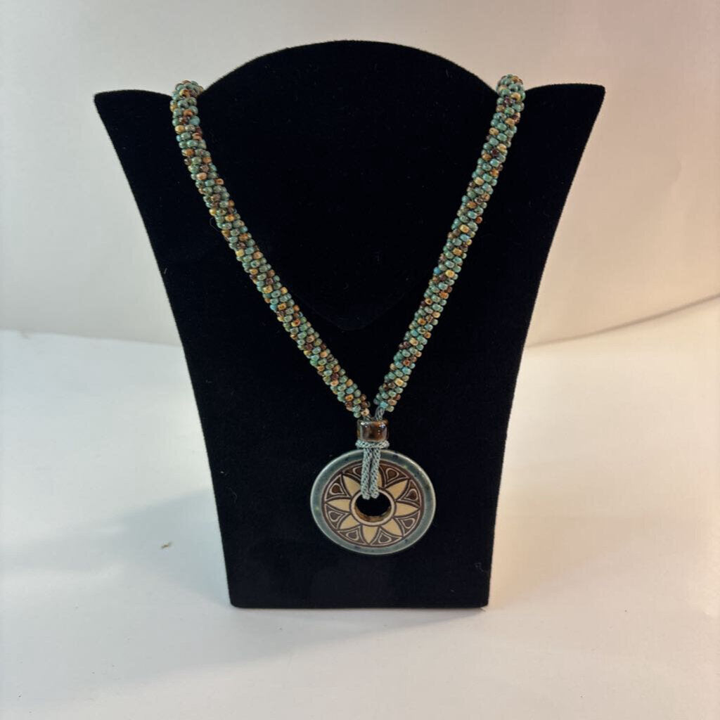 Kumihimo Medalion Necklace