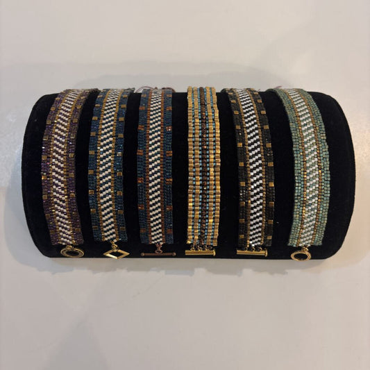 Hand Sewn Peyote Delica Bead Bracelet