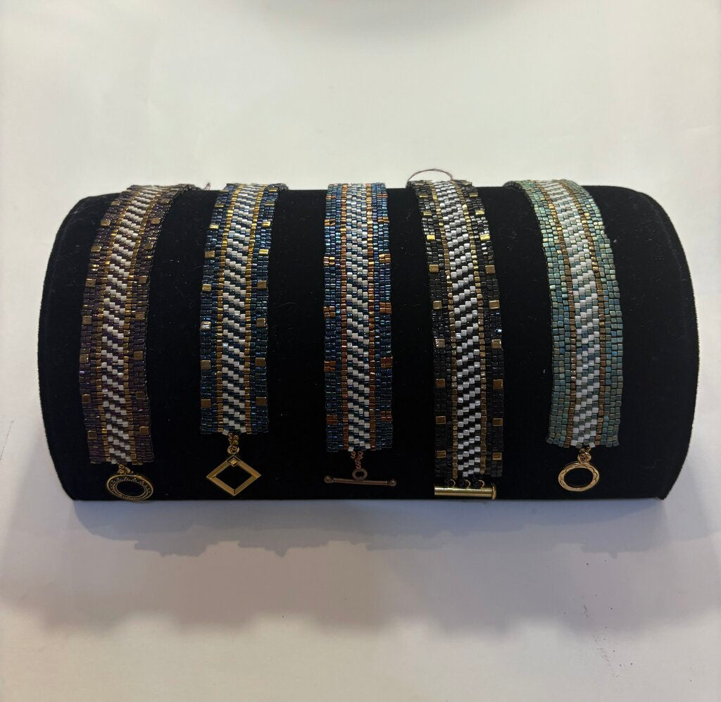 Hand Sewn Peyote Delica Bead Bracelet