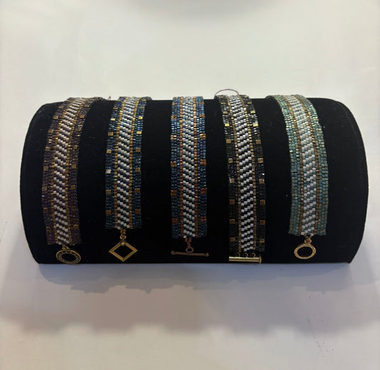 Hand Sewn Peyote Delica Bead Bracelet