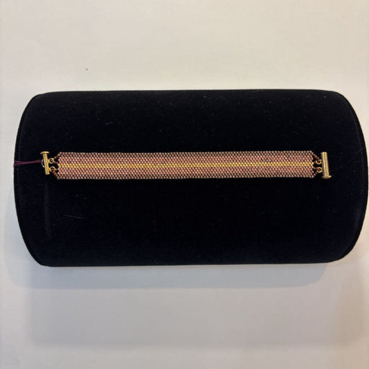 Handsewn Peyote Miyuki Bead Copper Bracelet