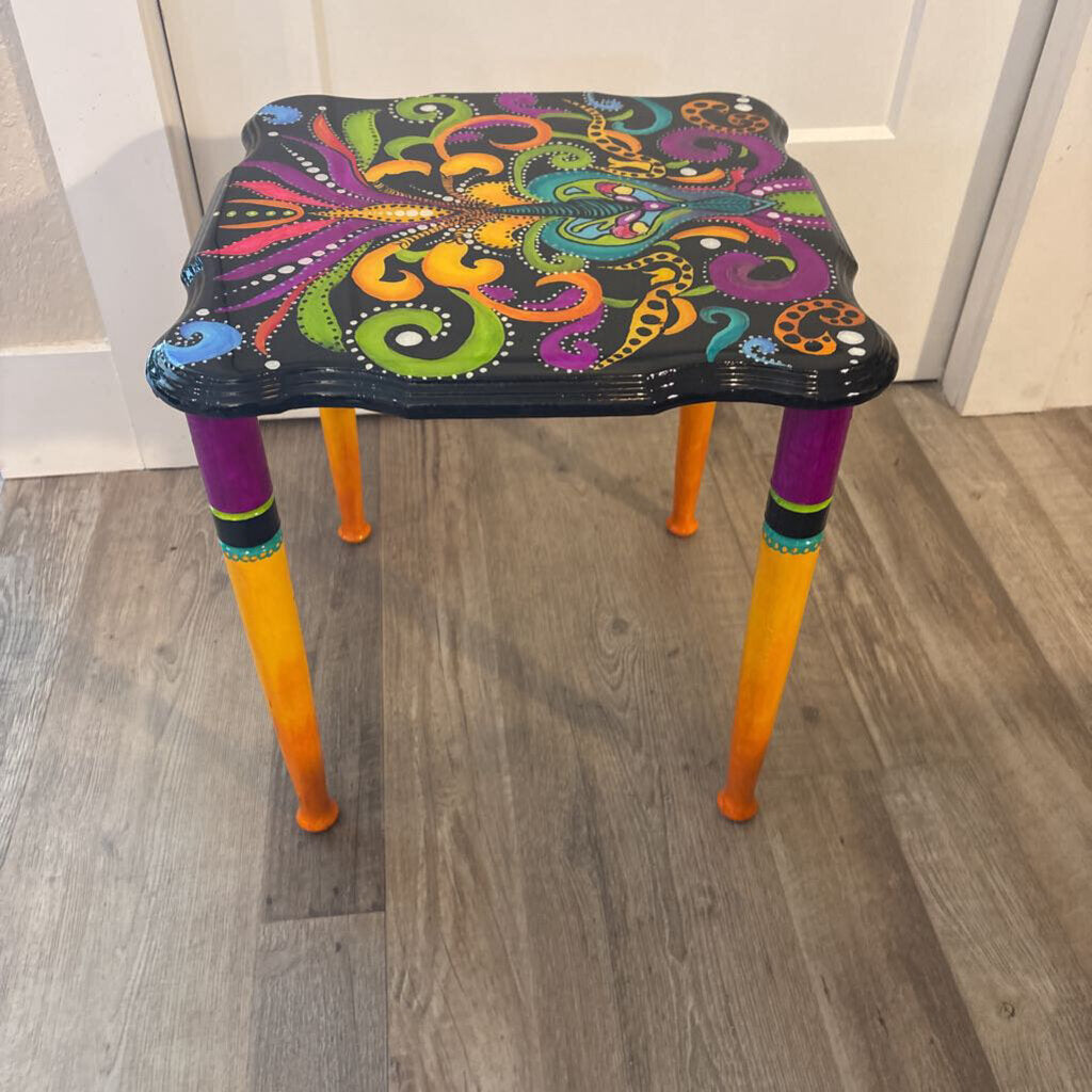 Hand Painted Plant Stand