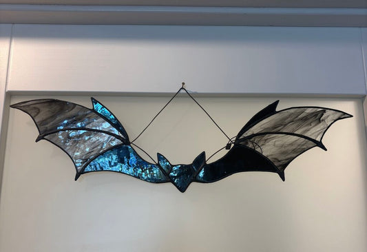 Stained Glass Art- Lg Bat