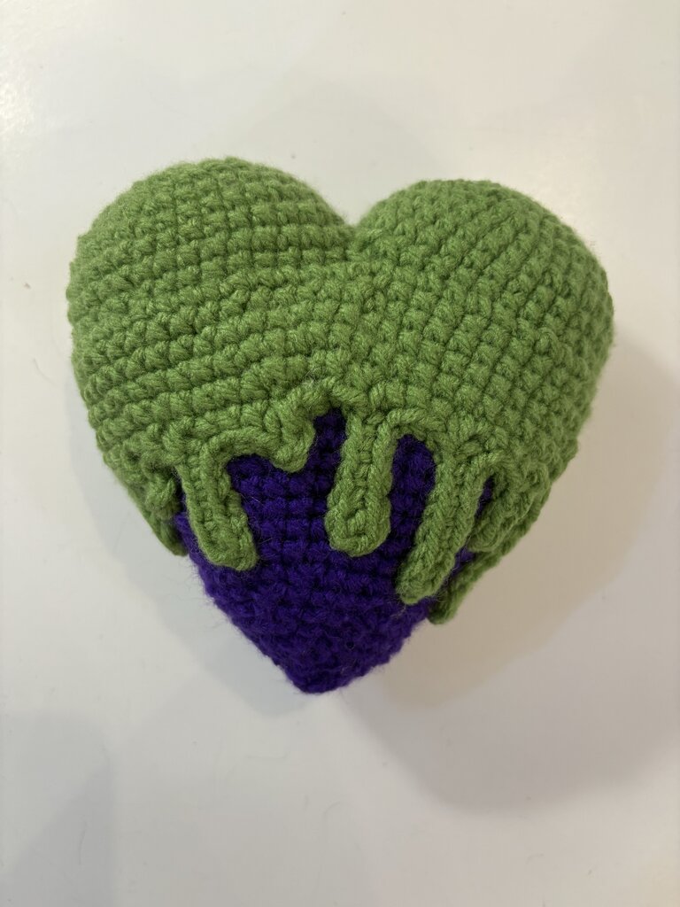 Handmade Crafty Critter- Purple Heart