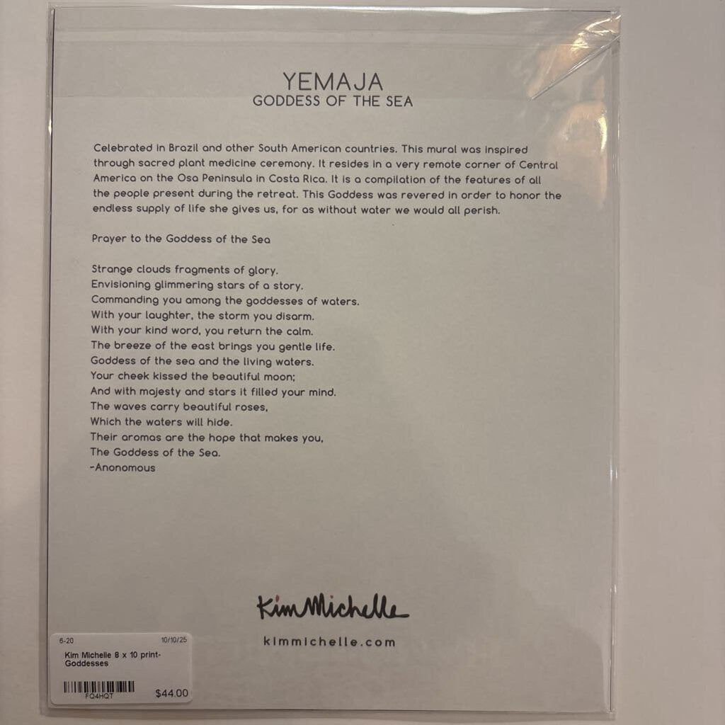 Kim Michelle 8 x 10 print- Goddesses