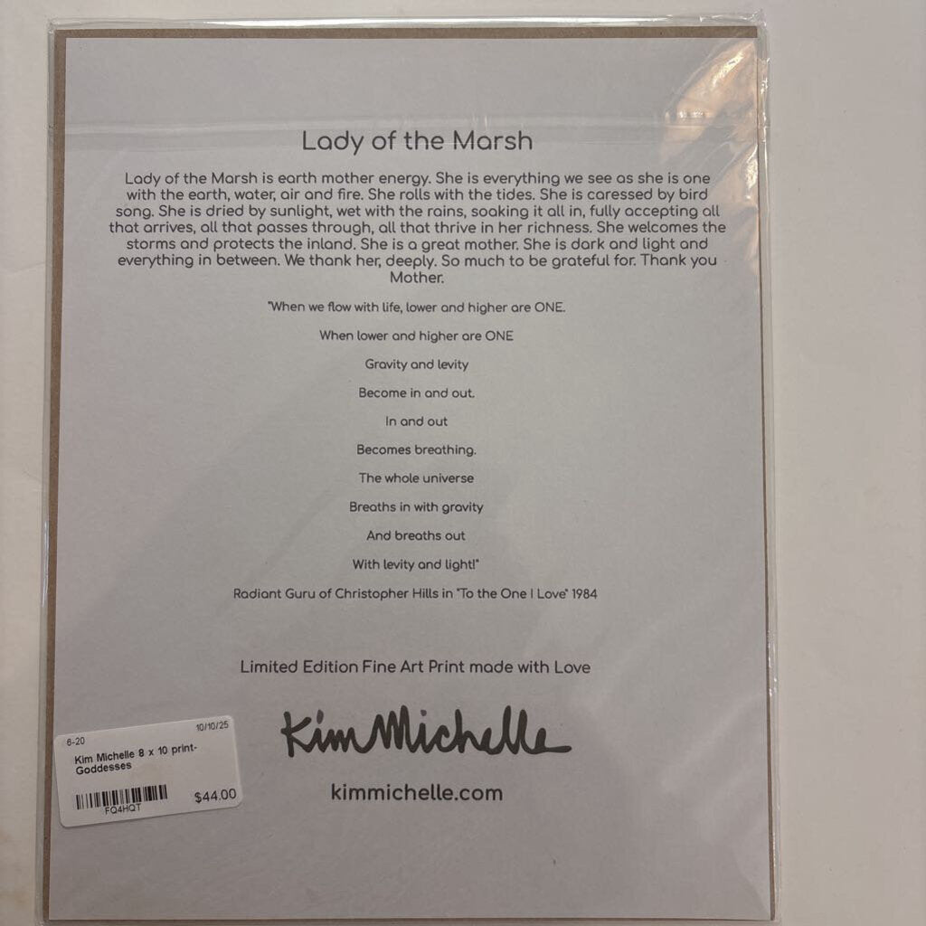 Kim Michelle 8 x 10 print- Goddesses