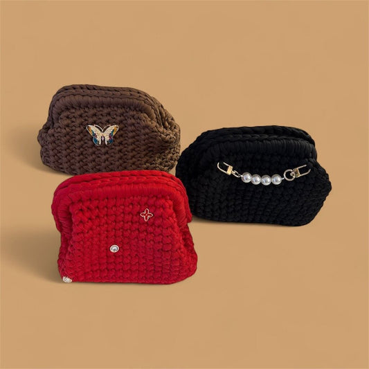 Handmade Crochet Bag- Sm Clutch