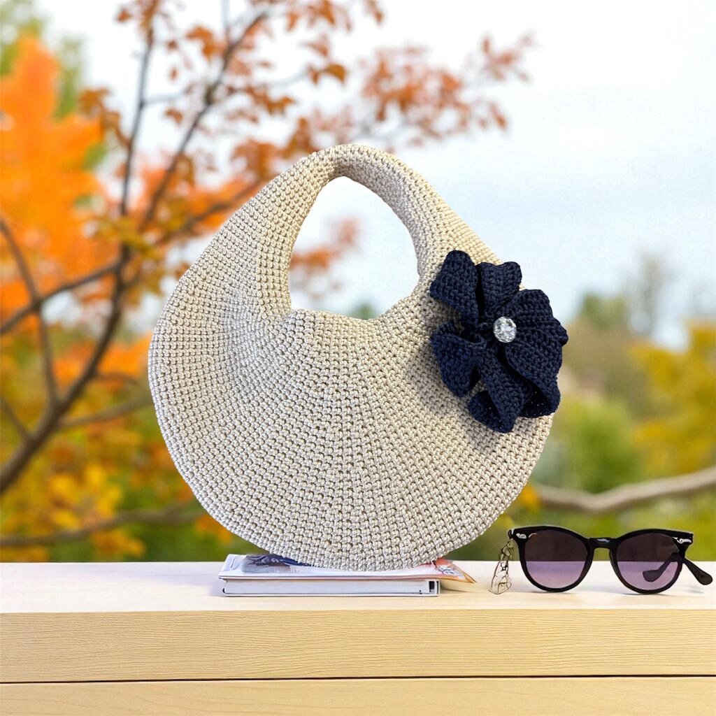 Handmade Crochet Bag- Nikki Round