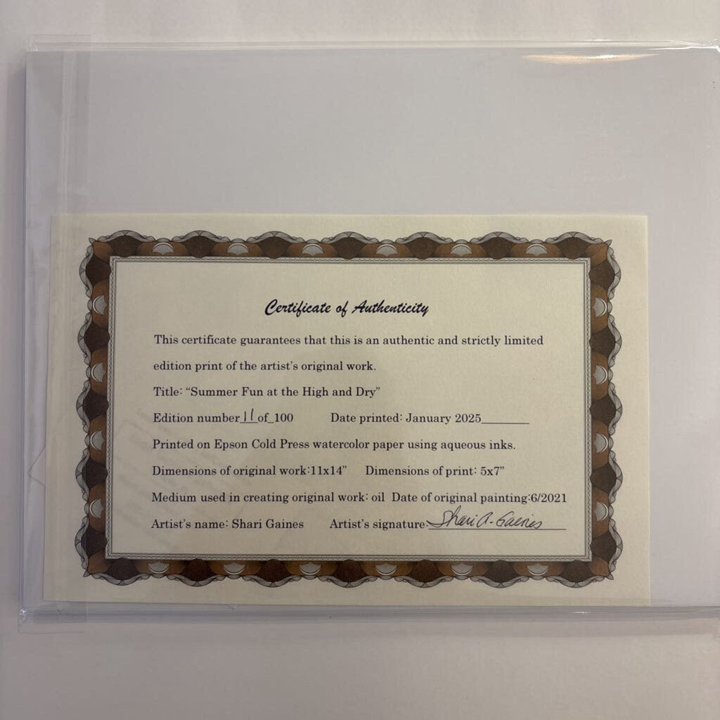 High & Dry #11- Giclee Print