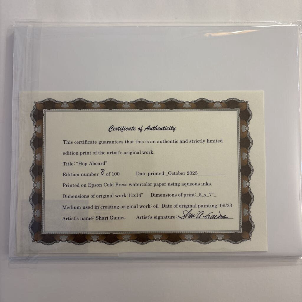 Hop Aboard #8- Giclee Print