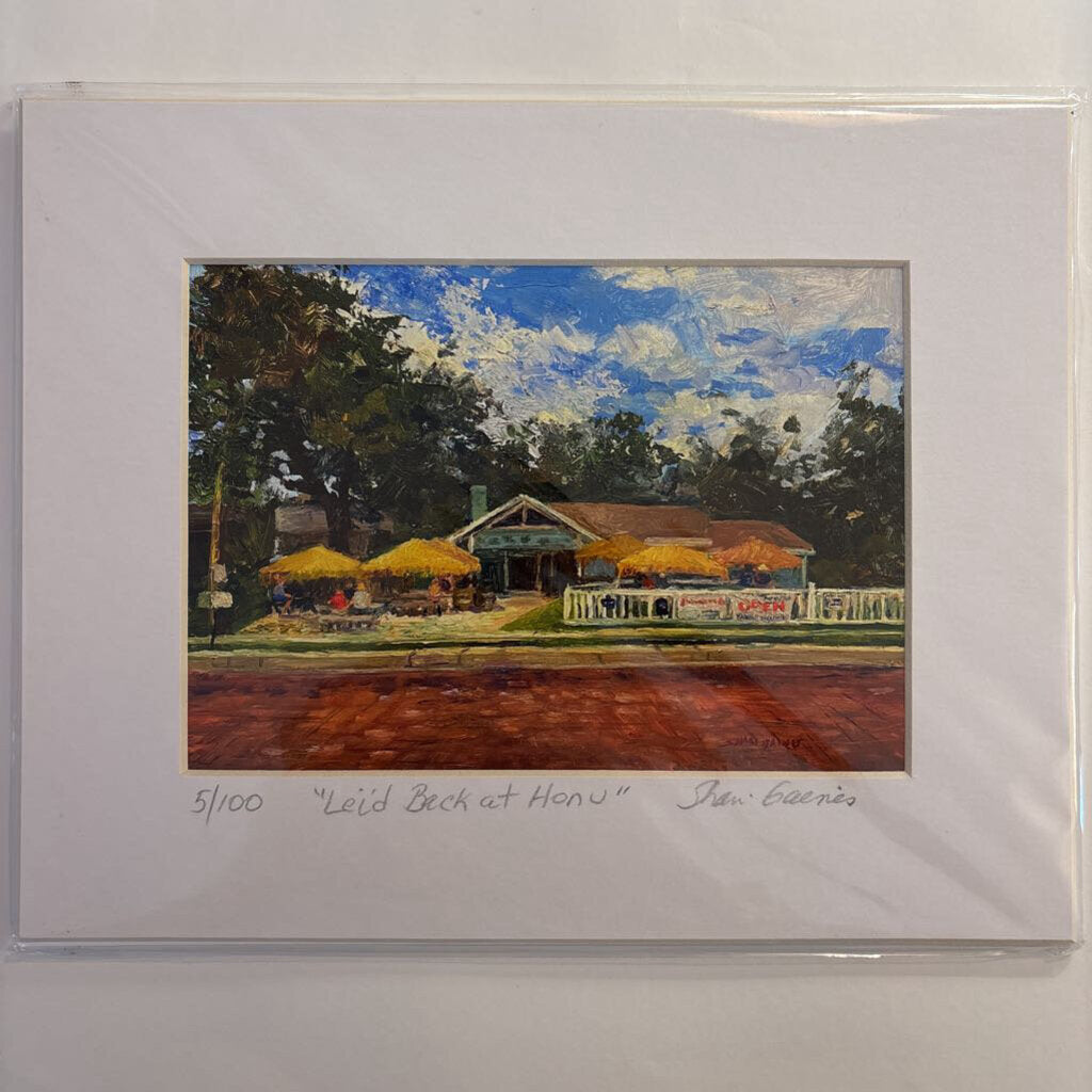 Leid Back at Honu #5- Giclee Print