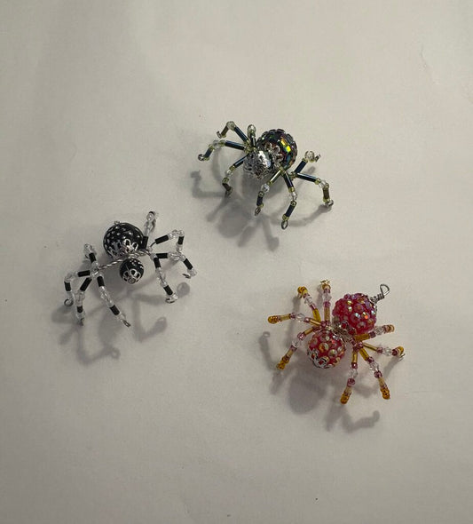 Handmade Beaded Mini Spider