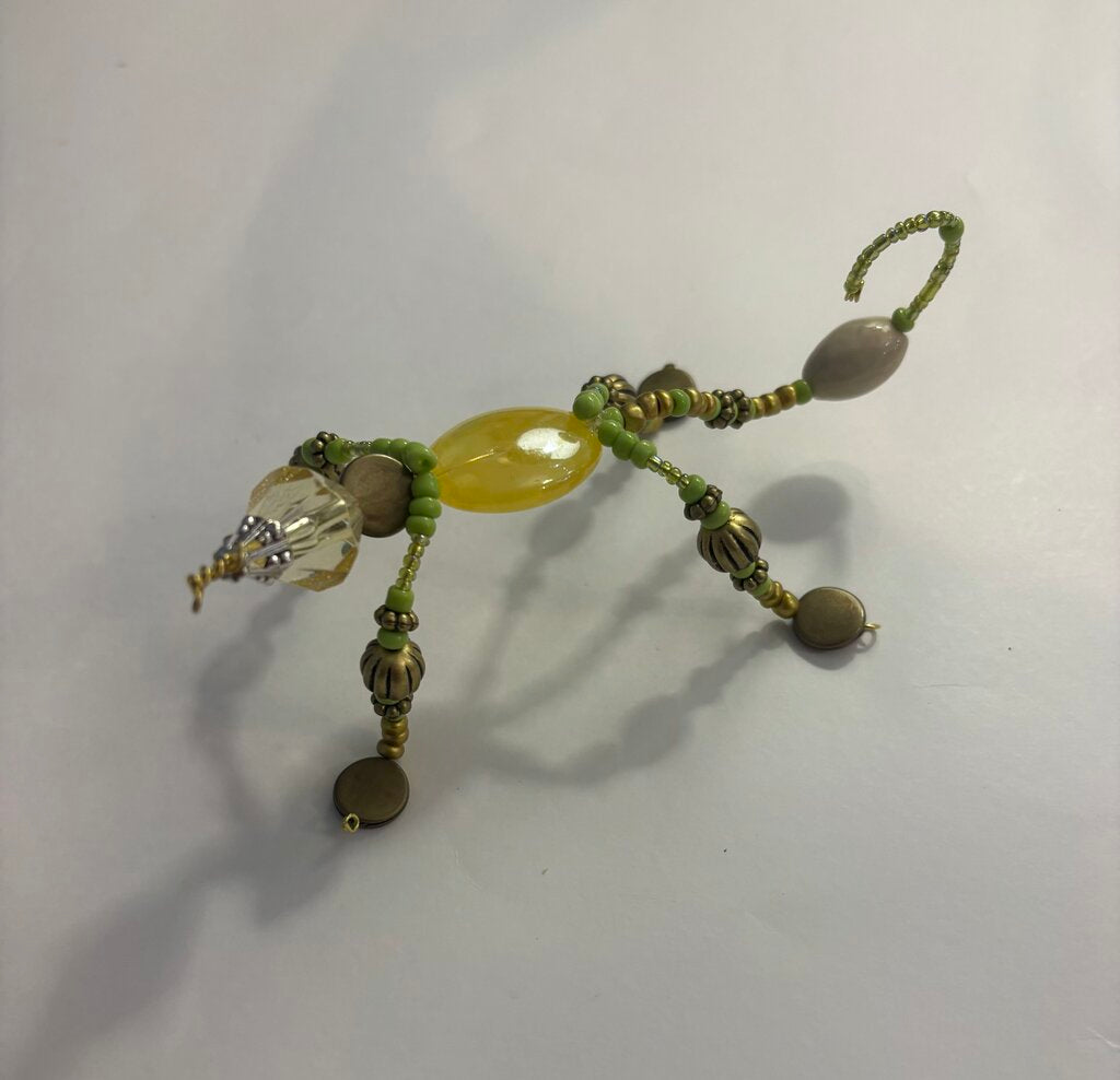 Handmade Beaded Lizard