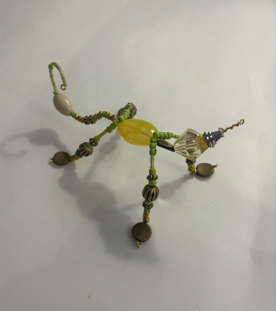 Handmade Beaded Lizard