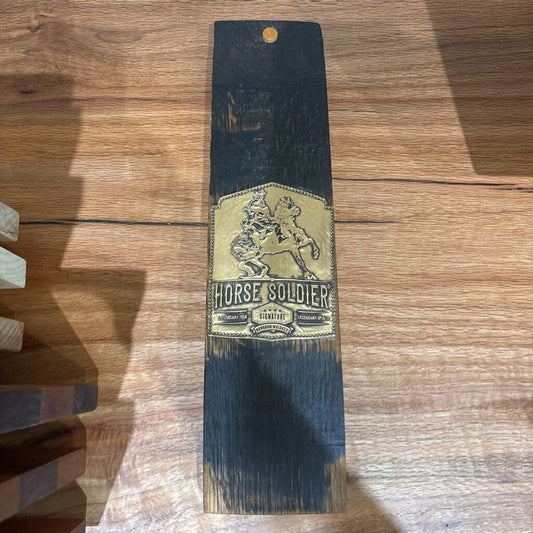 Bourbon Barrel Stave Piece- Horse Soldier