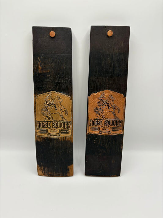 Bourbon Barrel Stave Piece- Horse Soldier