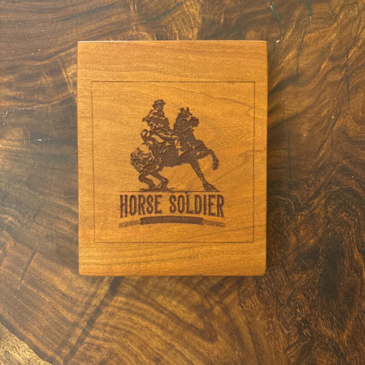 Horse Soldier Dark Cedar Sign