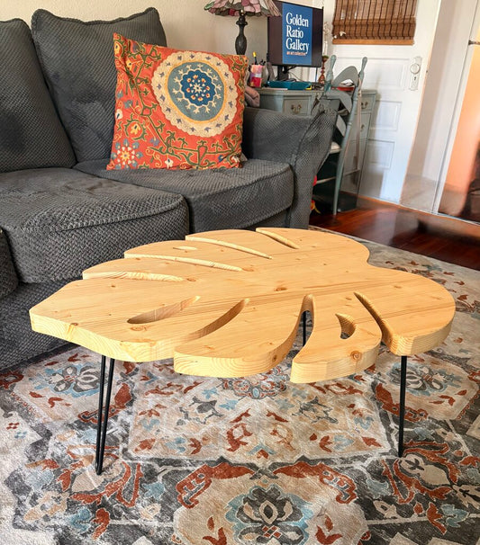 Monstera Leaf Coffee Table
