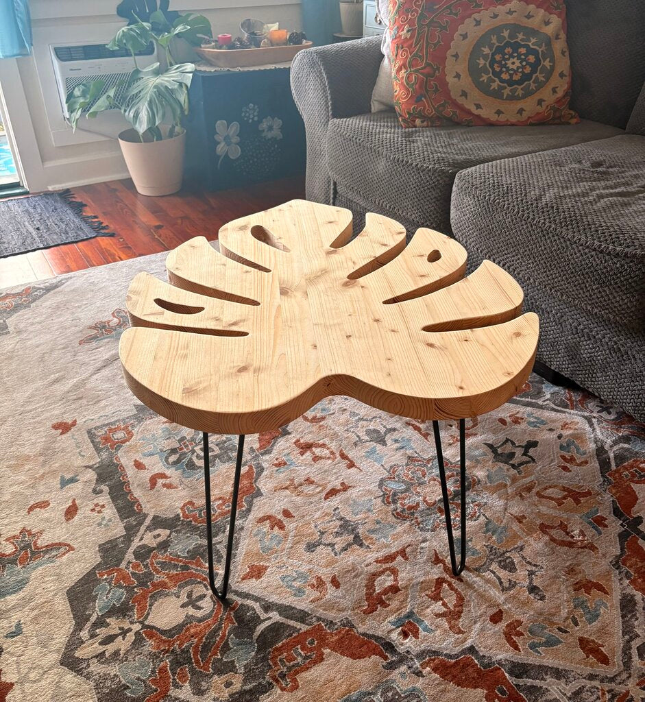 Monstera Leaf Coffee Table