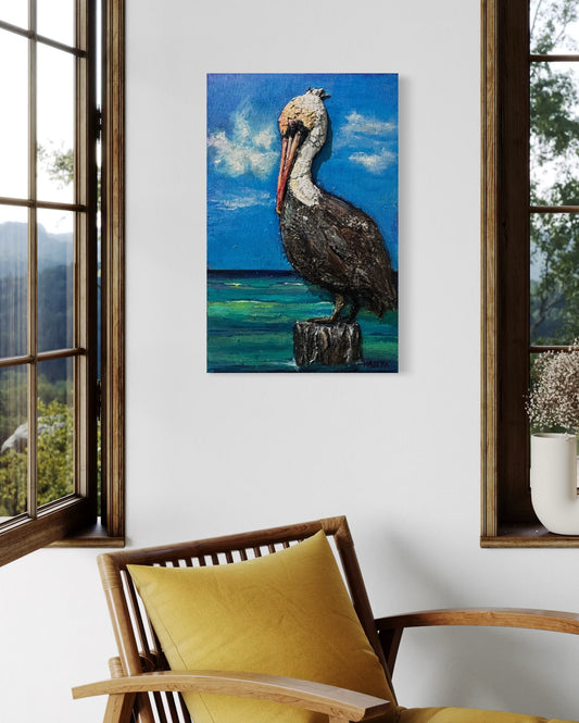 SeaShell Art- Pelican